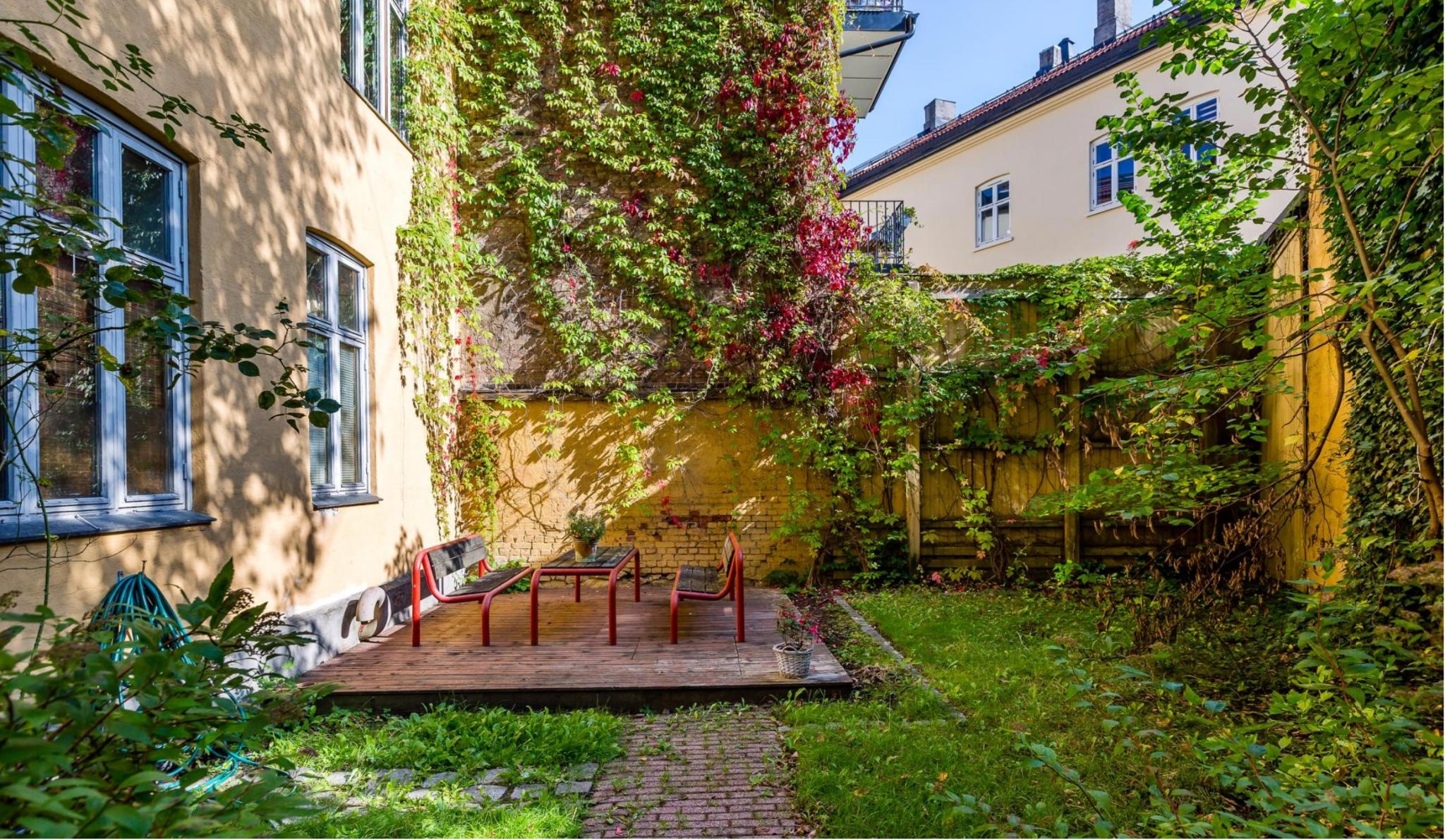 Bakgård. 